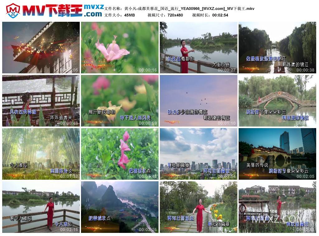 黄小凡-成都芙蓉花_国语_流行_YEA00966